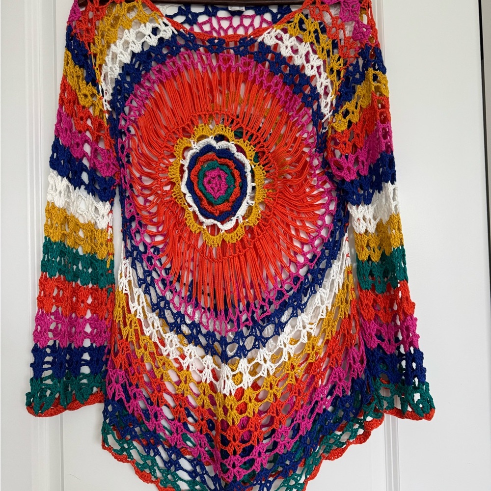 NWOT - VENUS Colorful Crochet Women's Swimsuit Cover up S/M